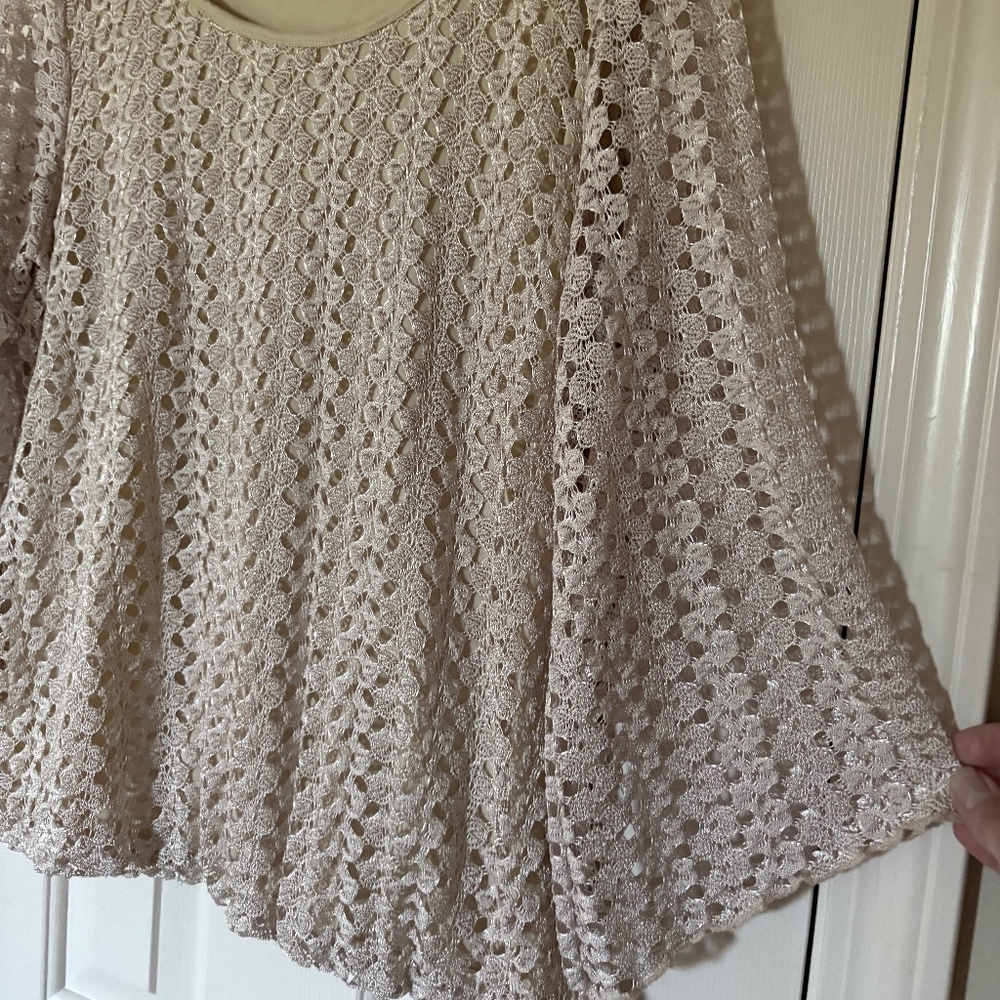 Roz & Ali Size Large  Lace Blouse - Picture 3 of 5